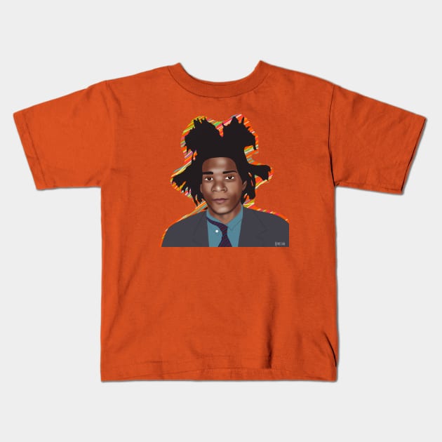 Basquiat Kids T-Shirt by Pinky's Studio 